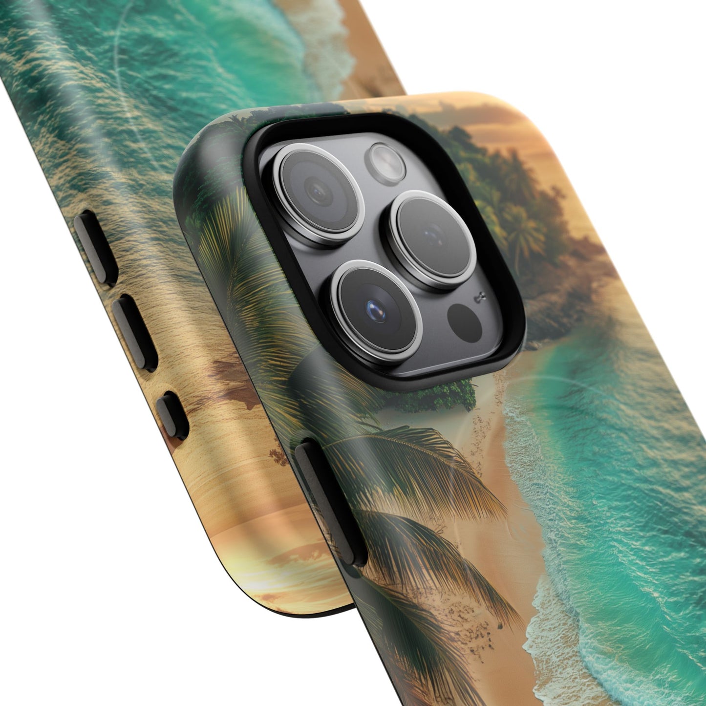 Tropical Beach Tough Magnetic Phone Case - Stylish Protection for Outdoor Lovers