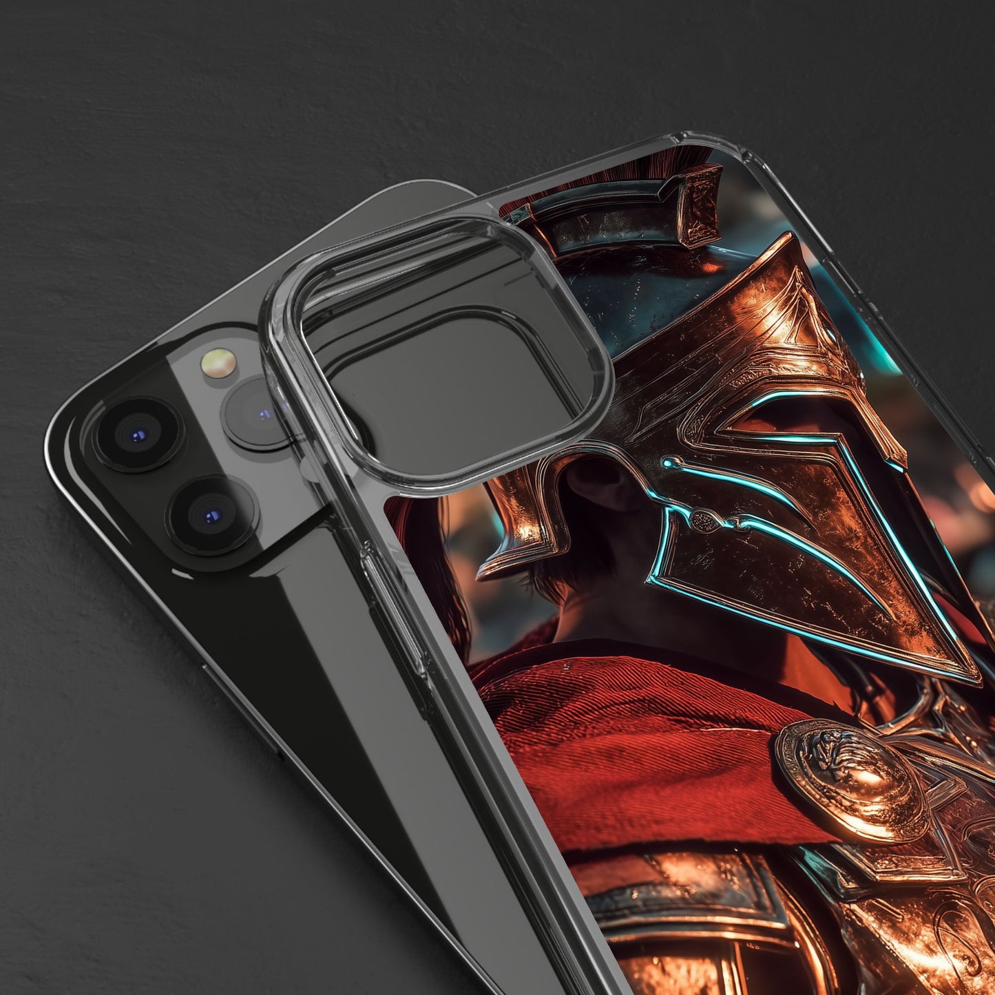 Forged Spartan Valor Phone Case – Premium Clear Protection with Bold Warrior Design