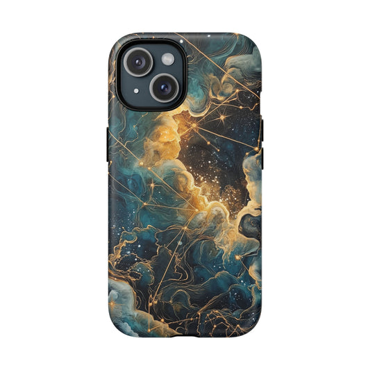Cosmic Tough Magnetic iPhone Case - Nebula Design, Durable Protection