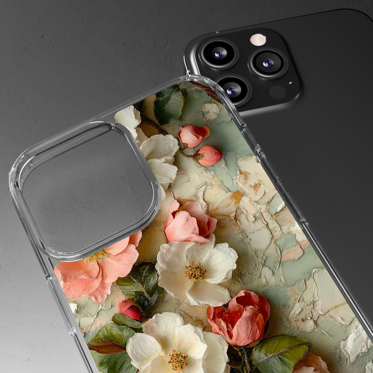 Floral Clear iPhone Case – Delicate Botanical Design