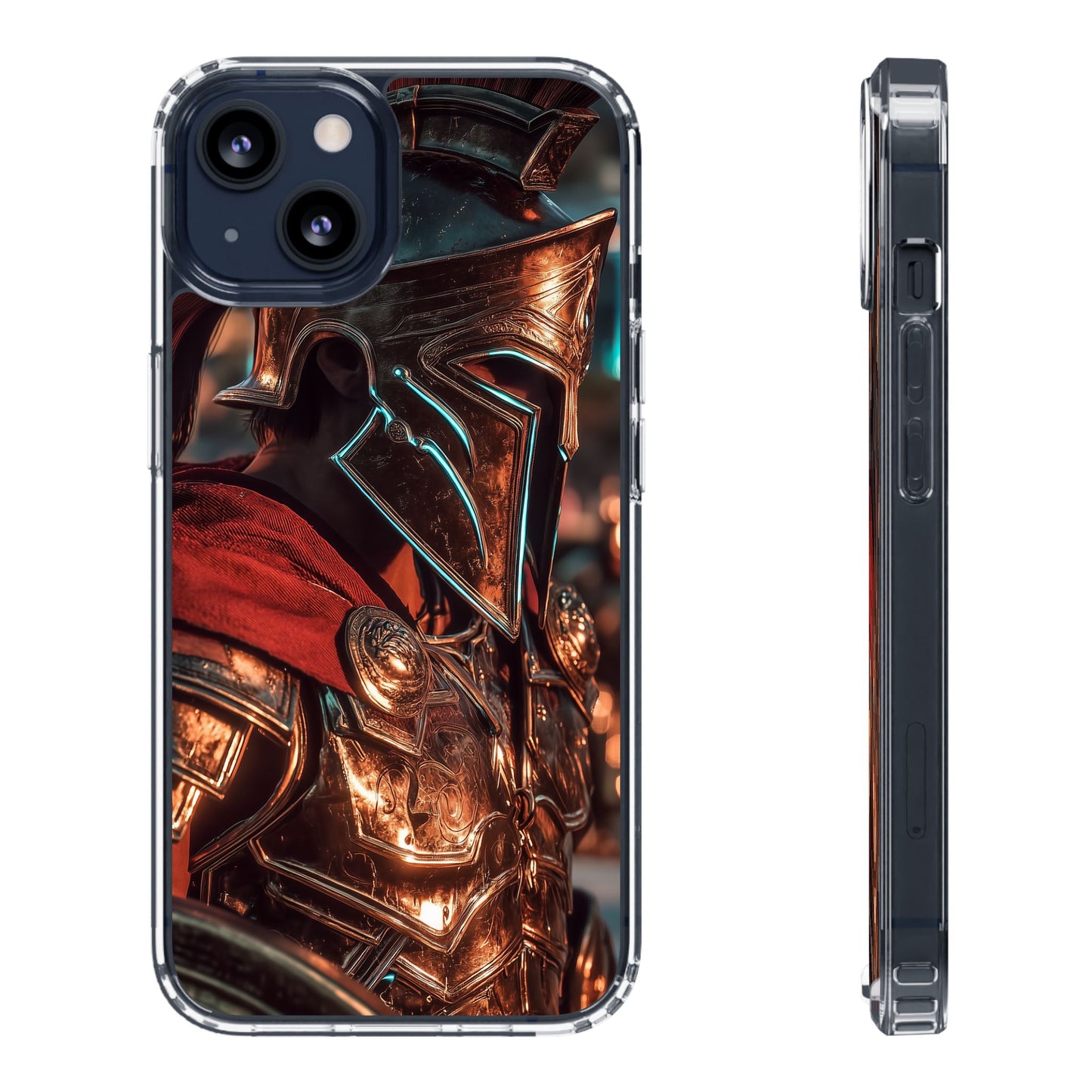 Forged Spartan Valor Phone Case – Premium Clear Protection with Bold Warrior Design