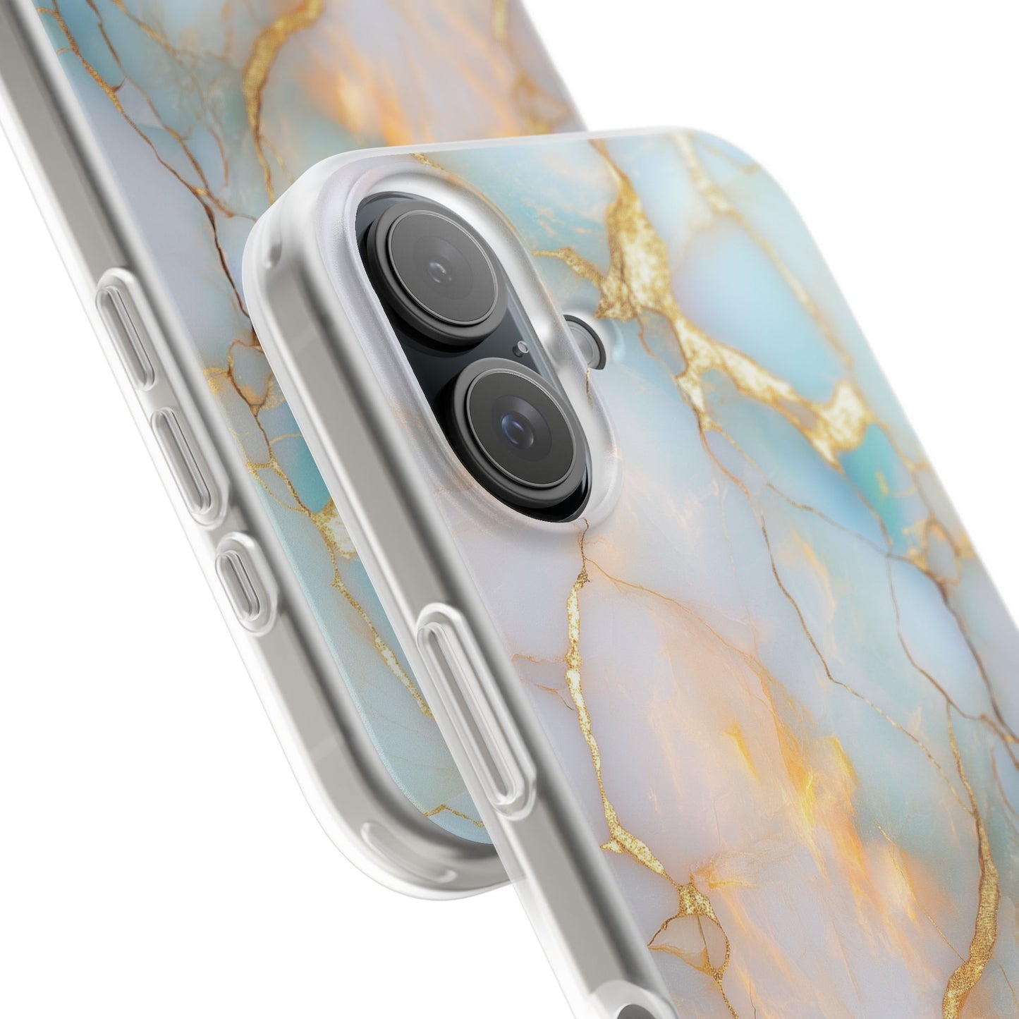 Iridescent Gold Fractured iPhone Flexi Case