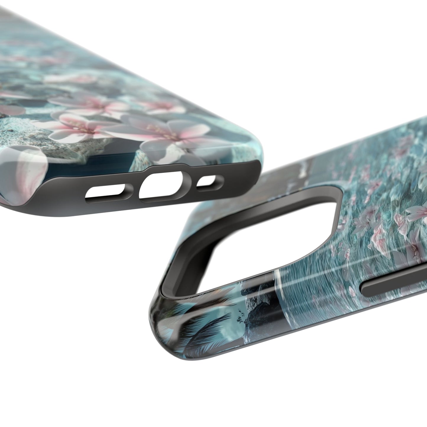 Tropical Floral Lagoon Tough iPhone Case