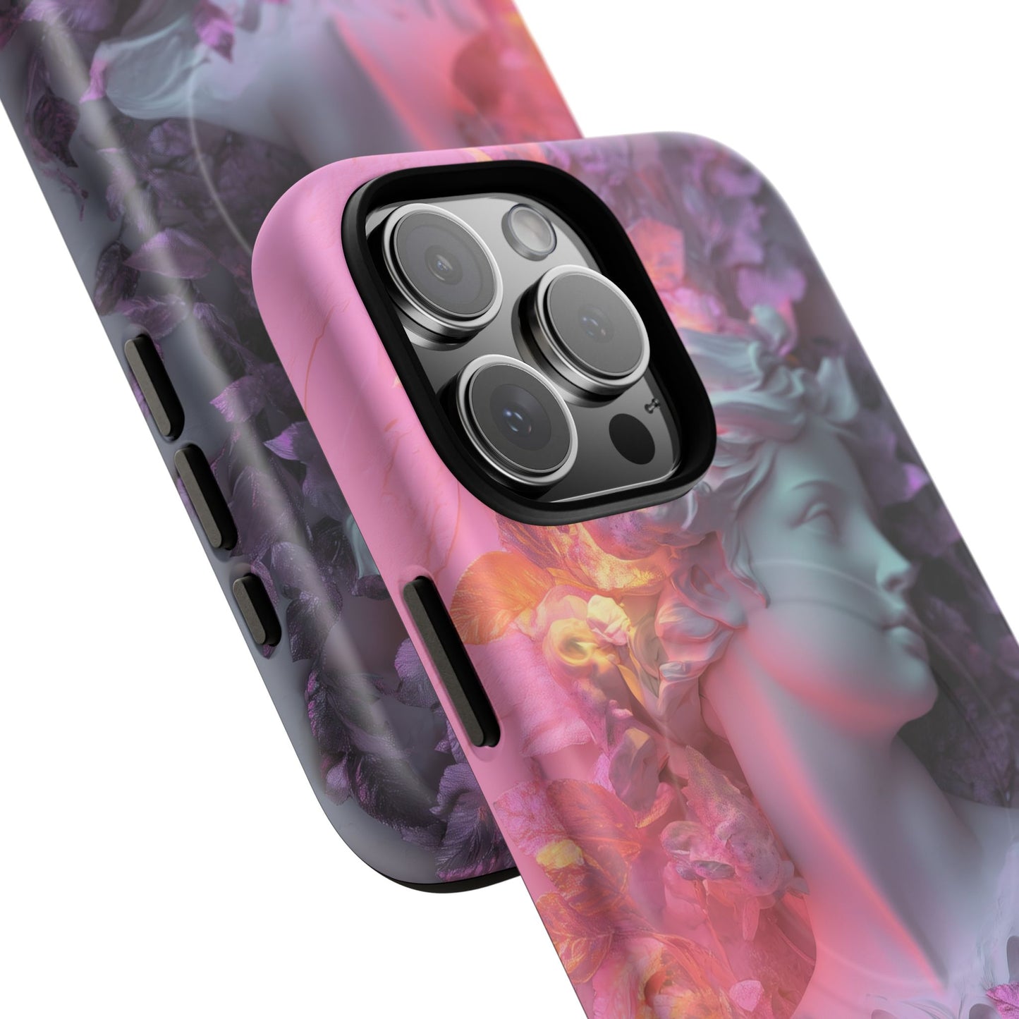 Artistic Tough Magnetic iPhone Case - Floral Goddess Design