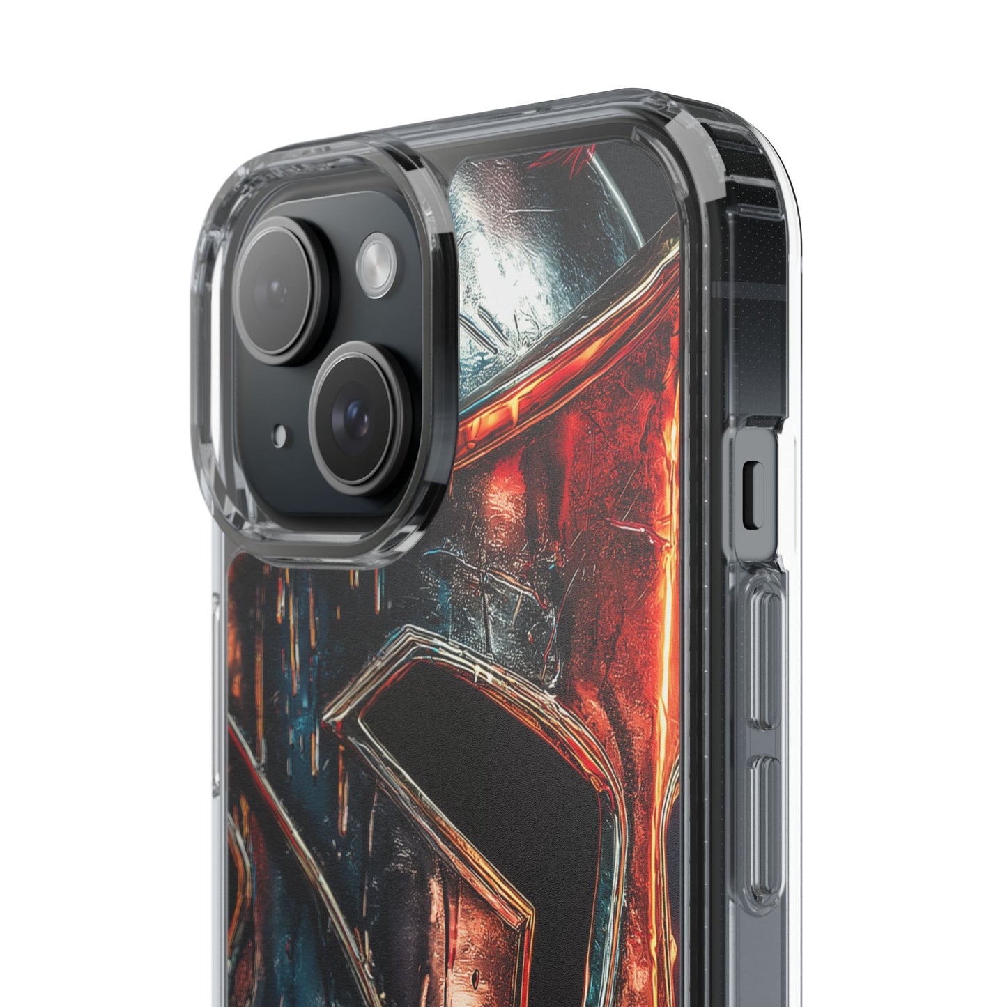 Battle Ready Clear Phone Case - Heroic Spartan Design