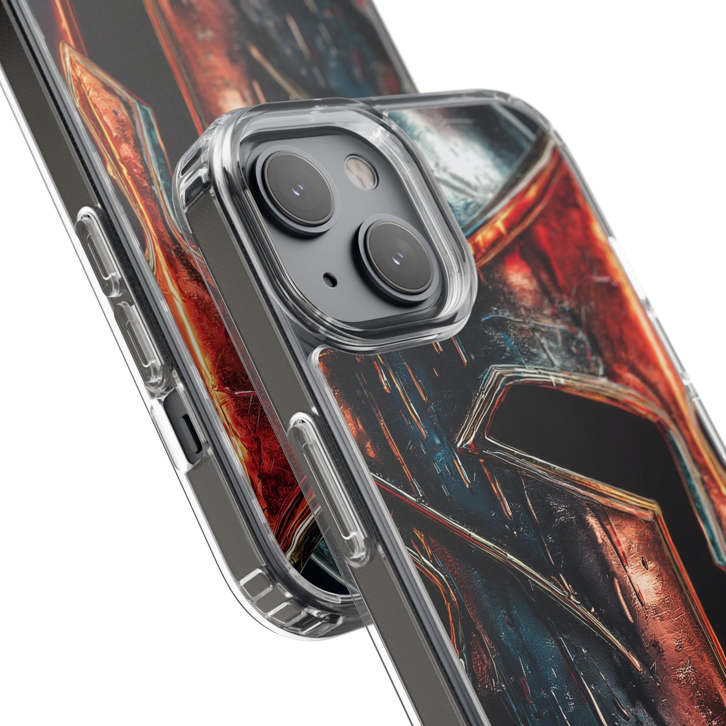 Battle Ready Clear Phone Case - Heroic Spartan Design