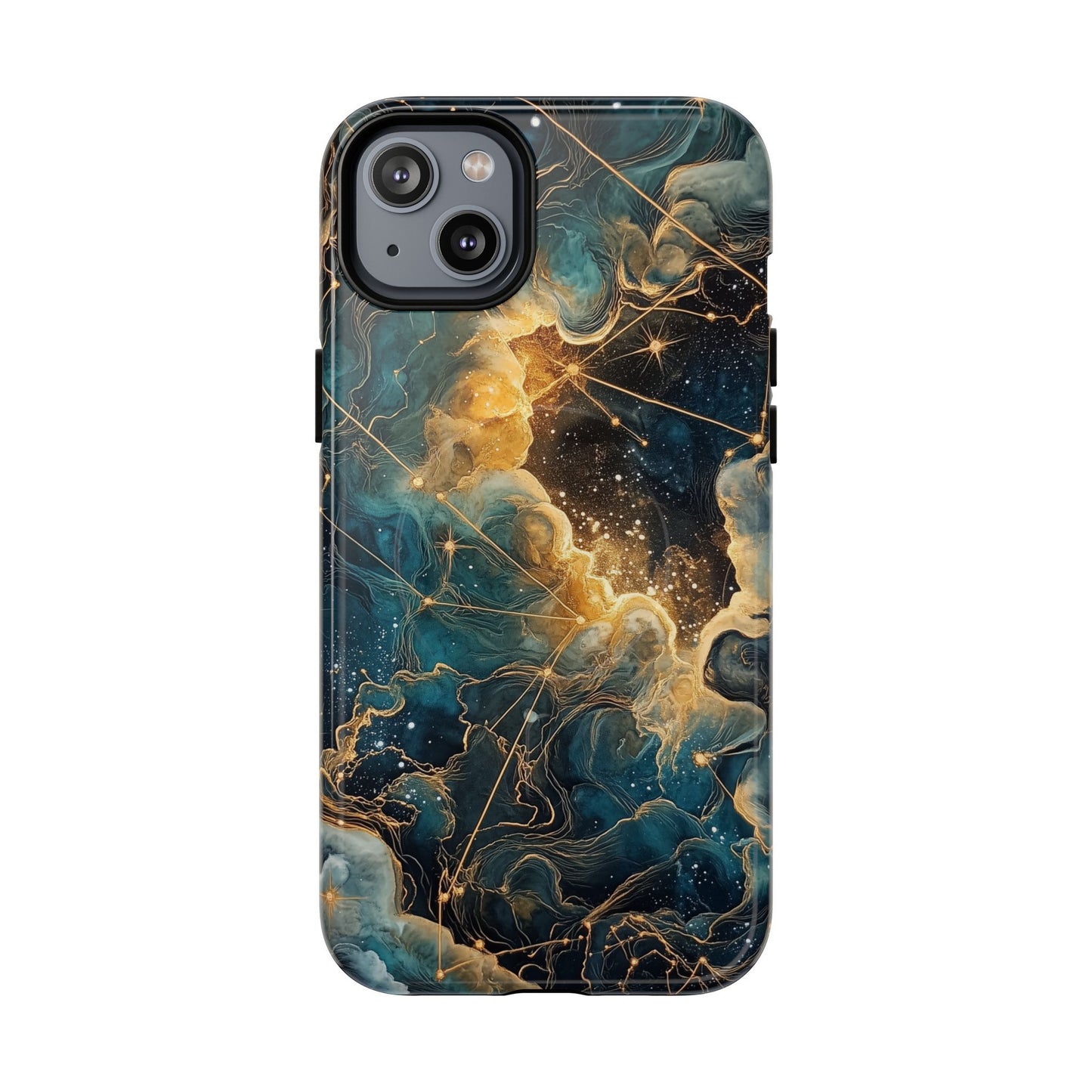 Cosmic Tough Magnetic iPhone Case - Nebula Design, Durable Protection