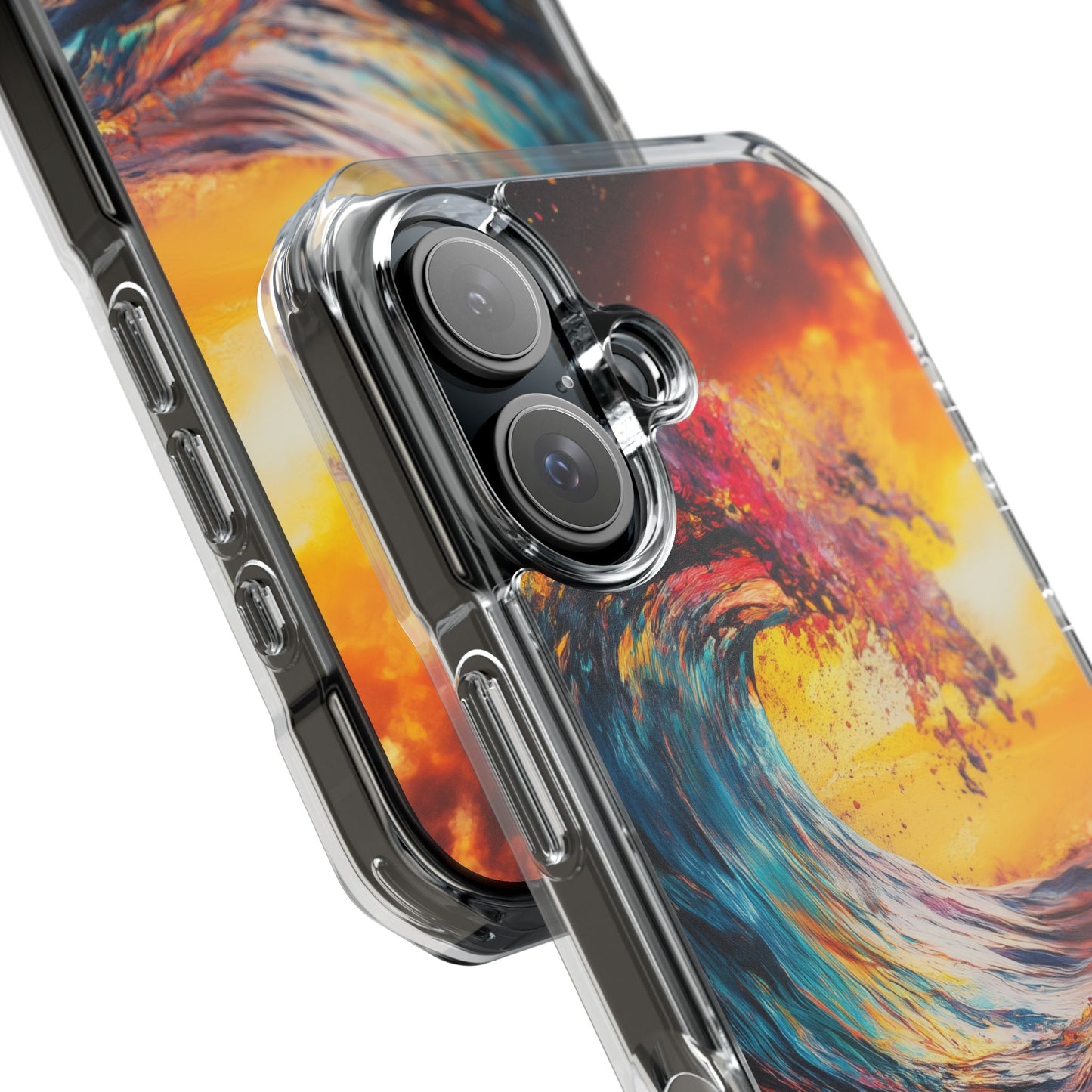 Radiant Sunset Swell Magnetic Clear iPhone Case