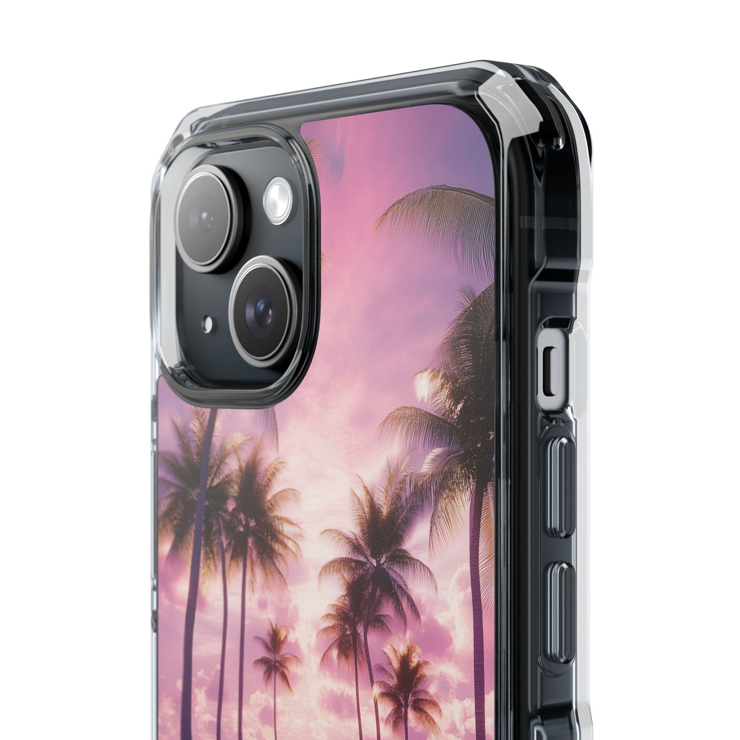 Iridescent Tropical Wave Magnetic Clear iPhone Case