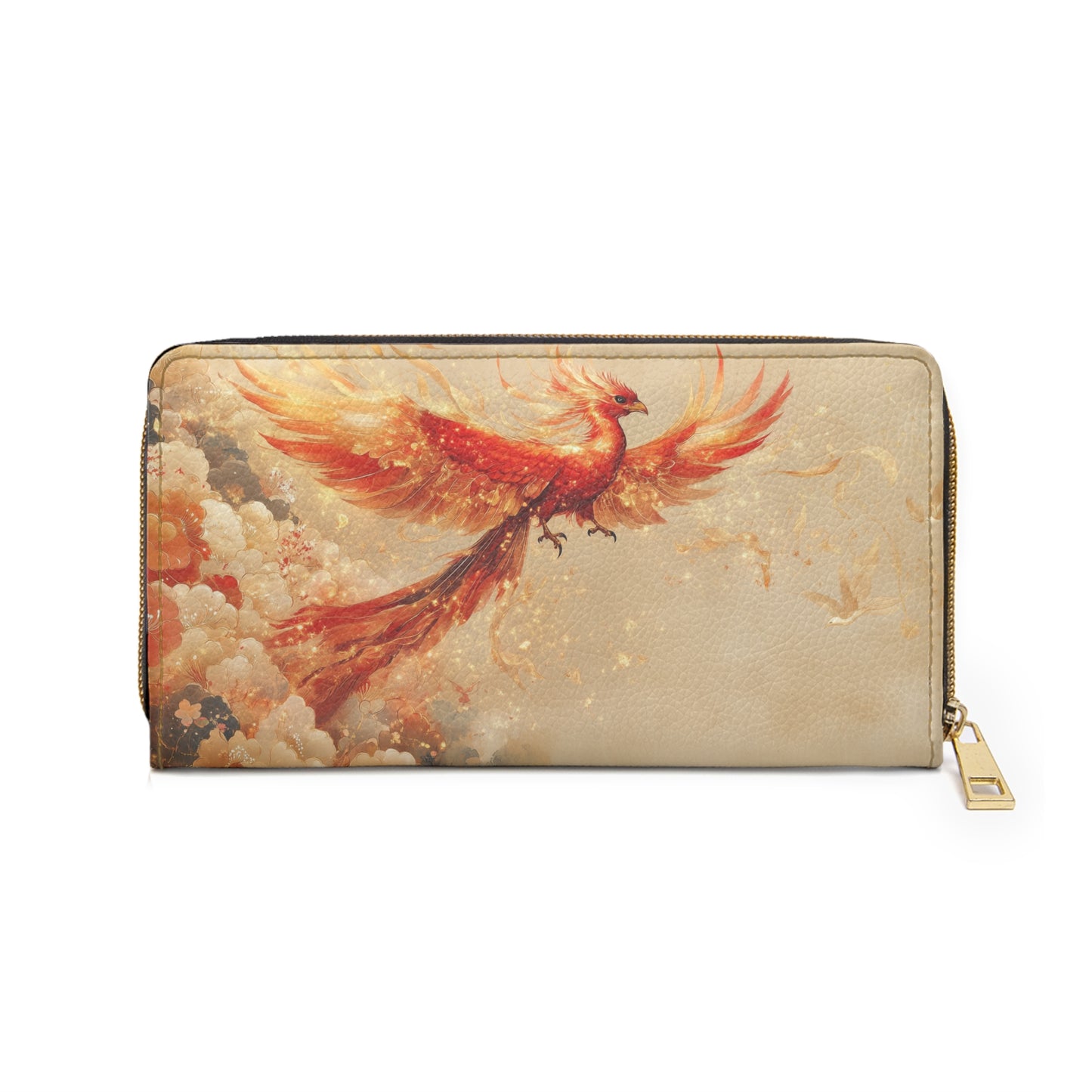 Phoenix Rising Cell Phone Clutch Wallet - Elegant Design for Everyday Use