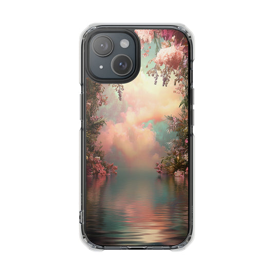 Enchanted Tropics Magnetic Clear iPhone Case