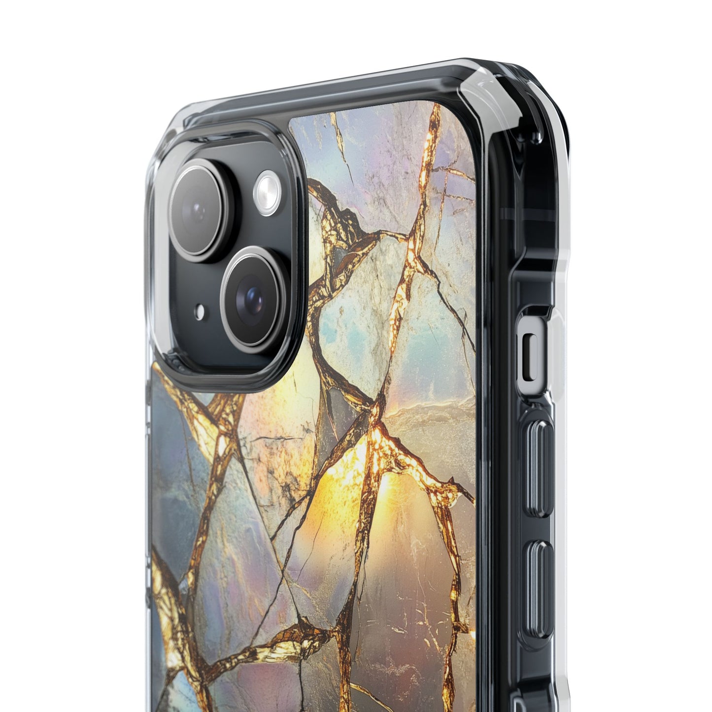 Iridescent Gold Vein Magnetic iPhone Case