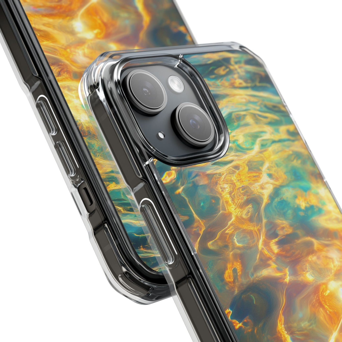Golden Tides Magnetic Clear Impact iPhone Case
