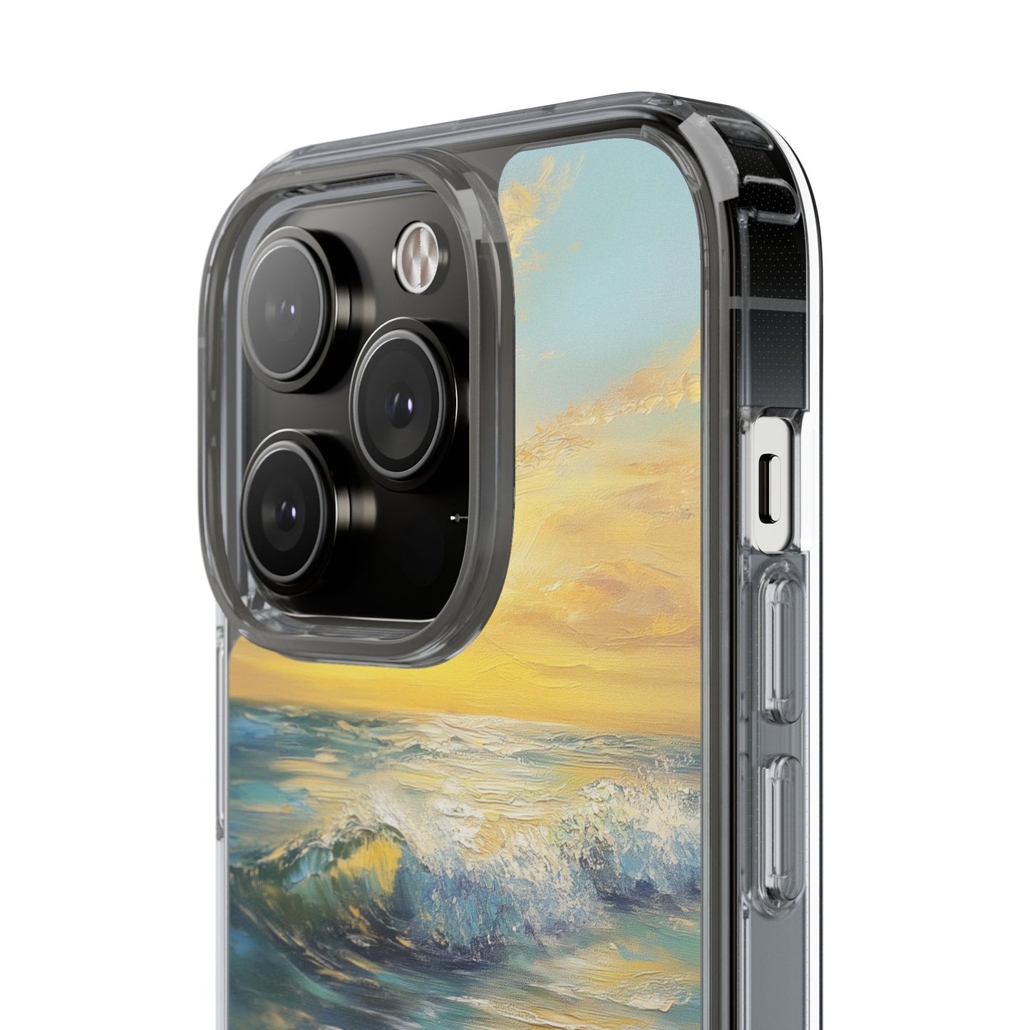 Ocean Sunset Clear iPhone Case – Radiant Coastal Glow with Vibrant Horizon Hues