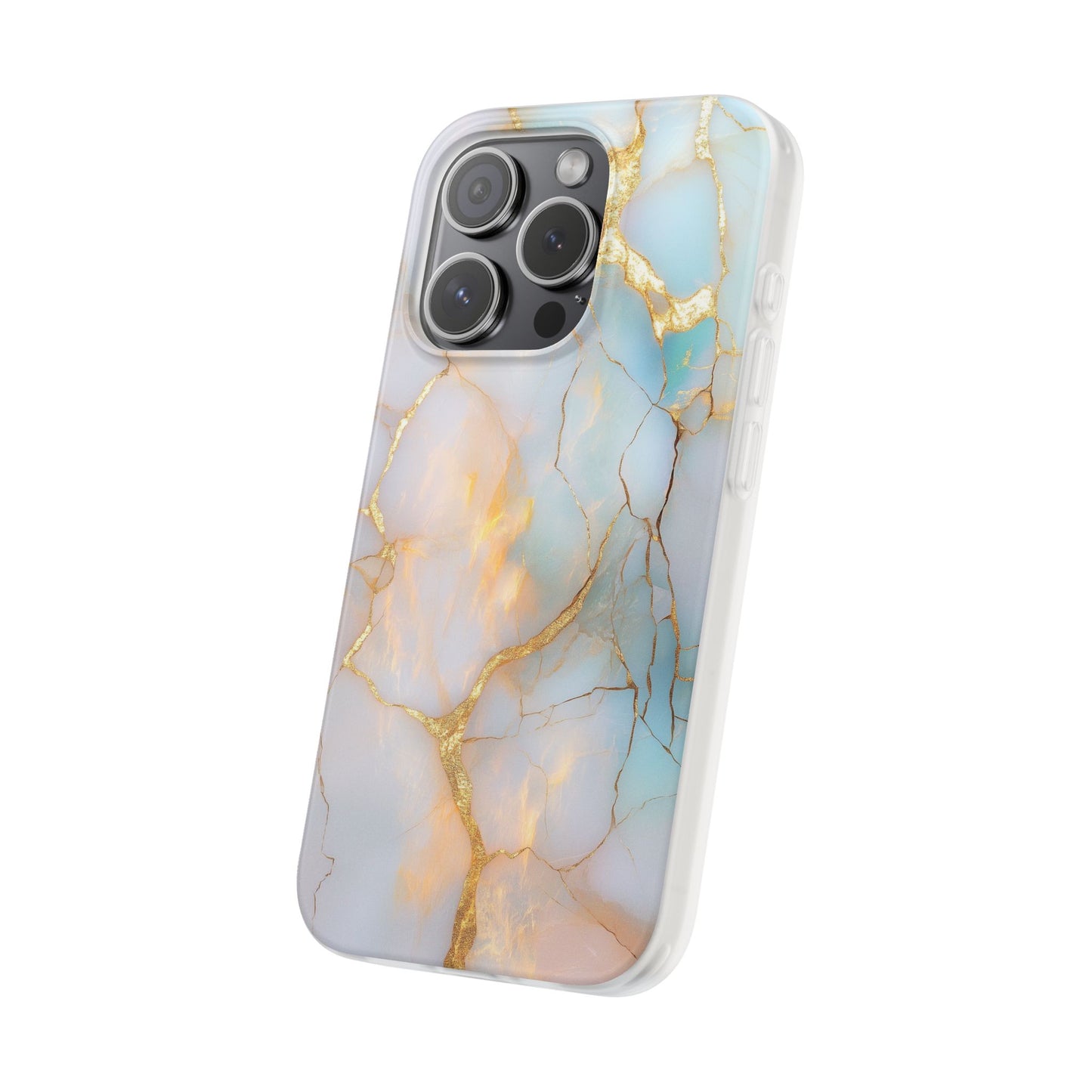 Iridescent Gold Fractured iPhone Flexi Case