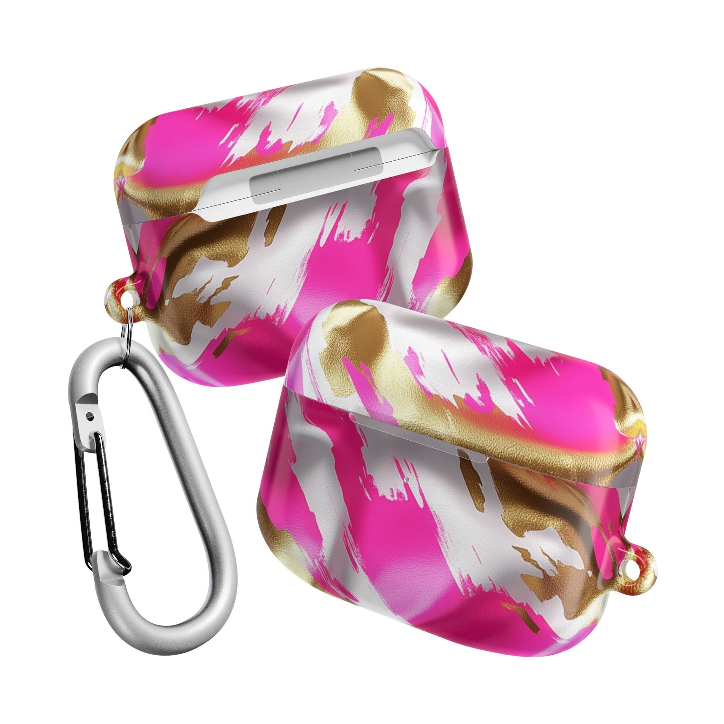 Chic Pink & Gold AirPod Case