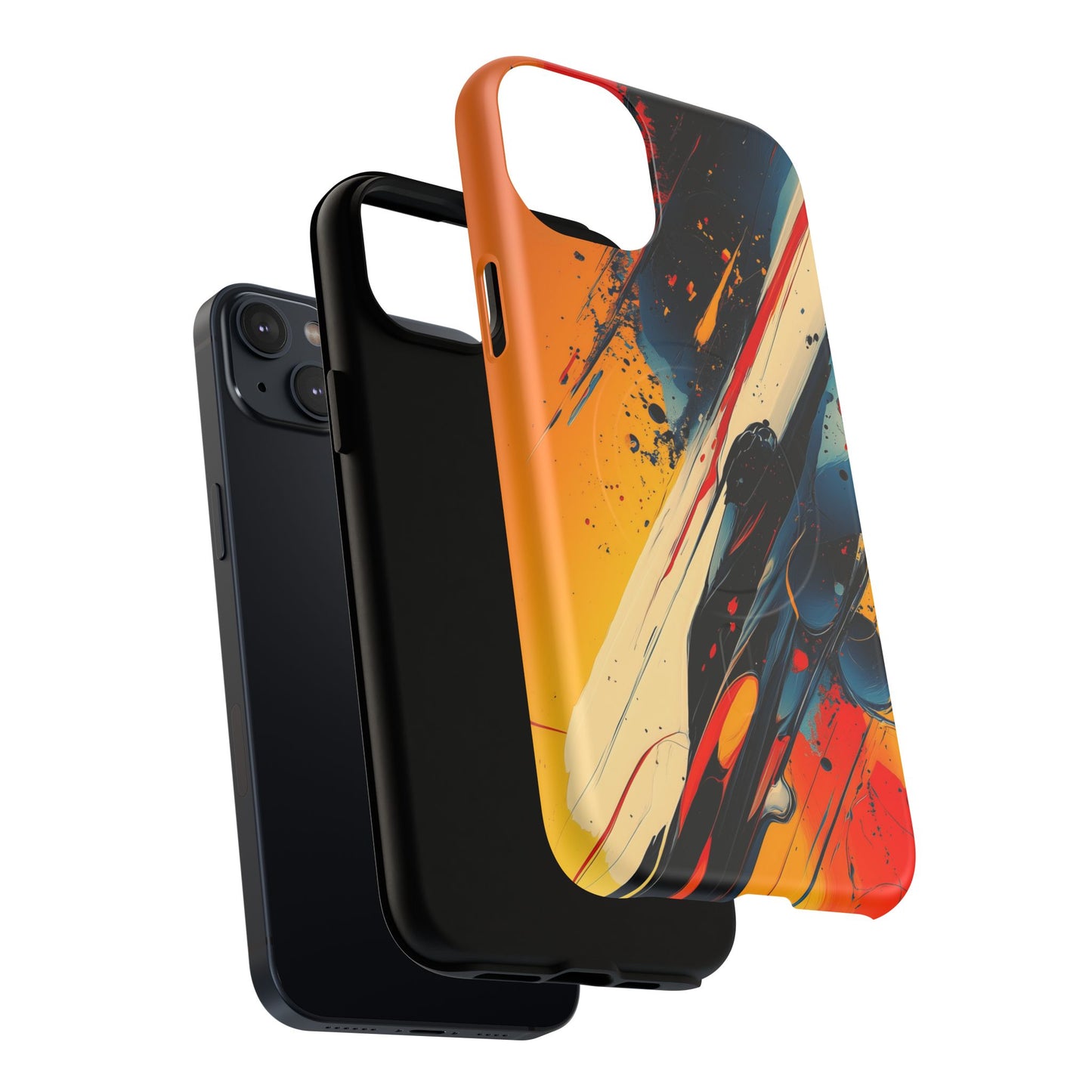 Vibrant Tough Magnetic Case - Bold Abstract Art for iPhone