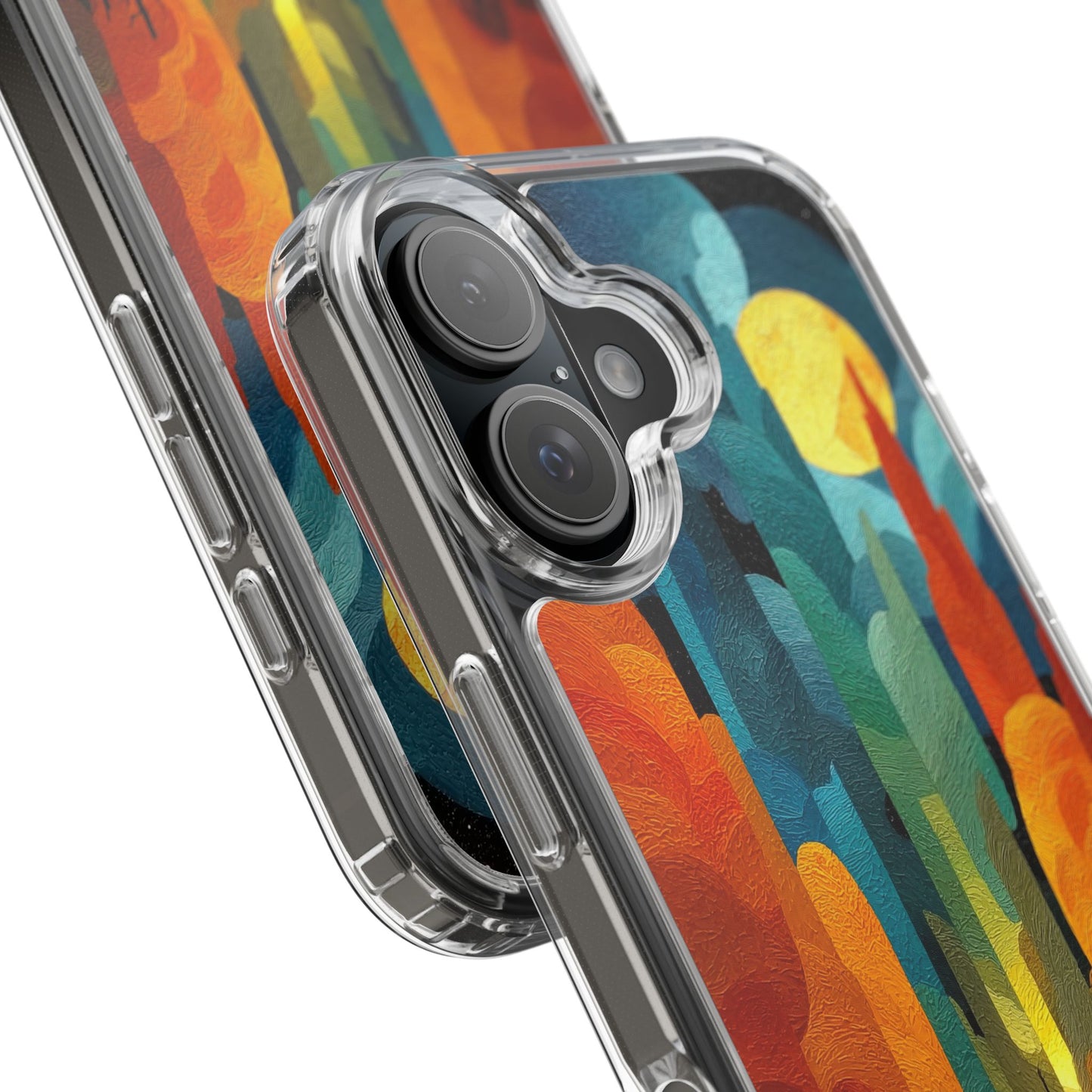 Vibrant Deep Art Landscape Phone Case - Clear Protective Cover for Nature Lovers