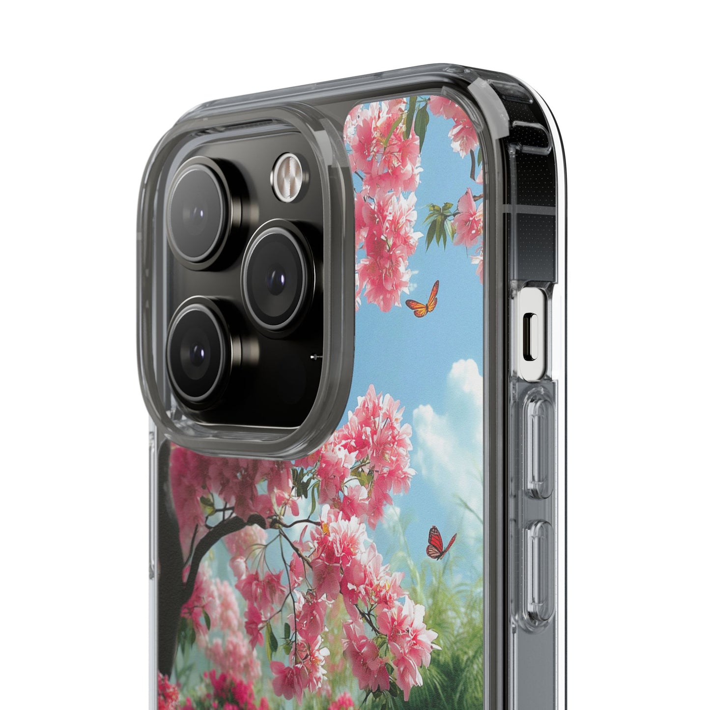 Enchanted Blossom Tree Clear iPhone Case – Boho Floral Nature Design