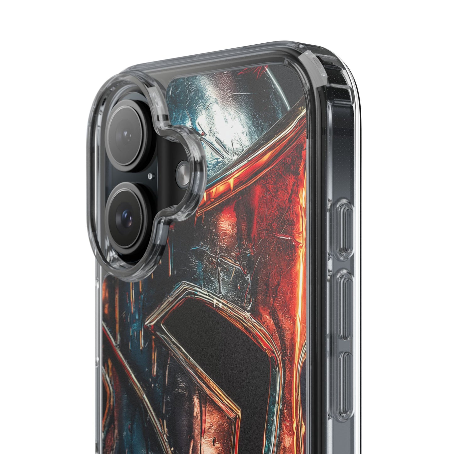 Battle Ready Clear Phone Case - Heroic Spartan Design