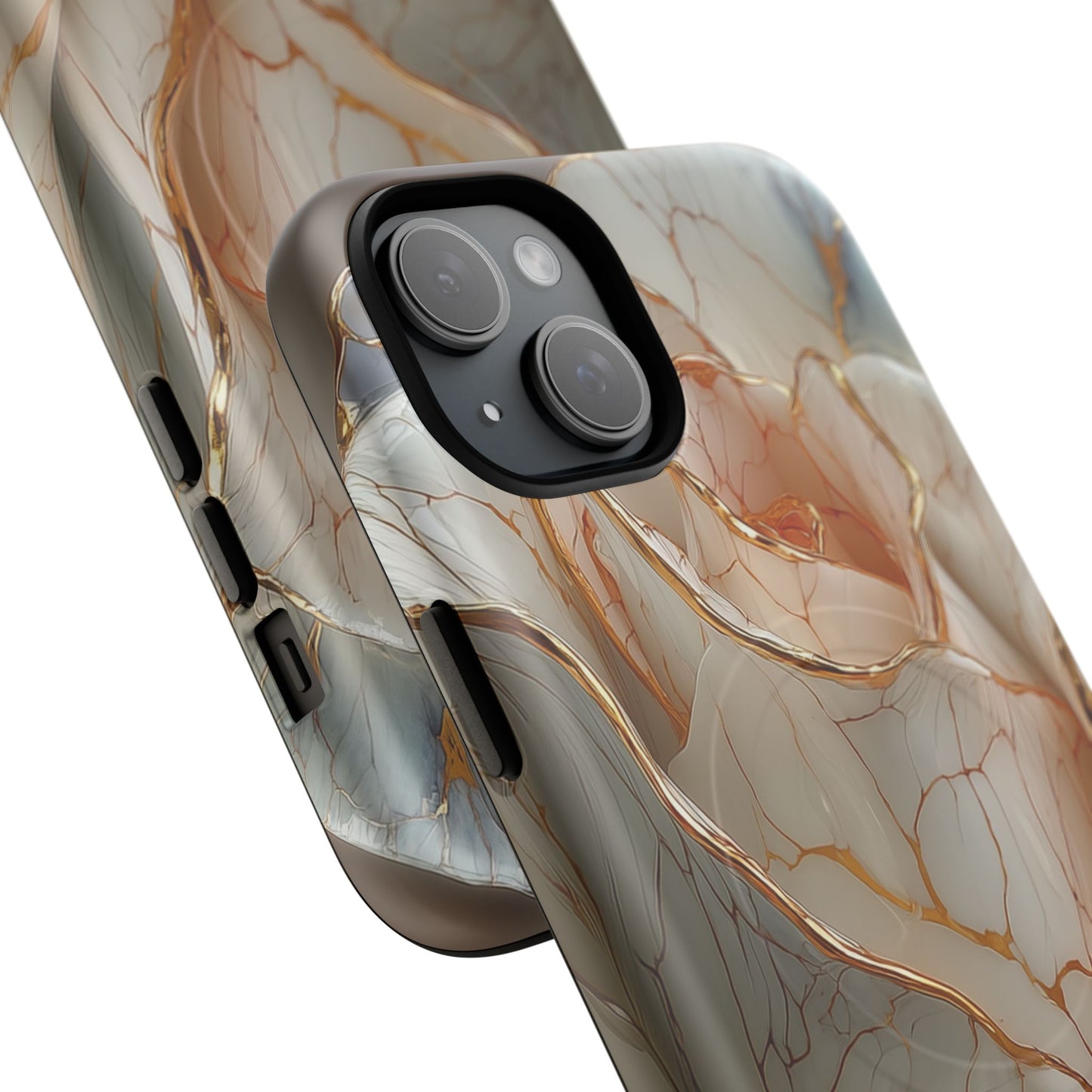 Elegant Rose iPhone Case - Tough Magnetic Design for Stylish Protection