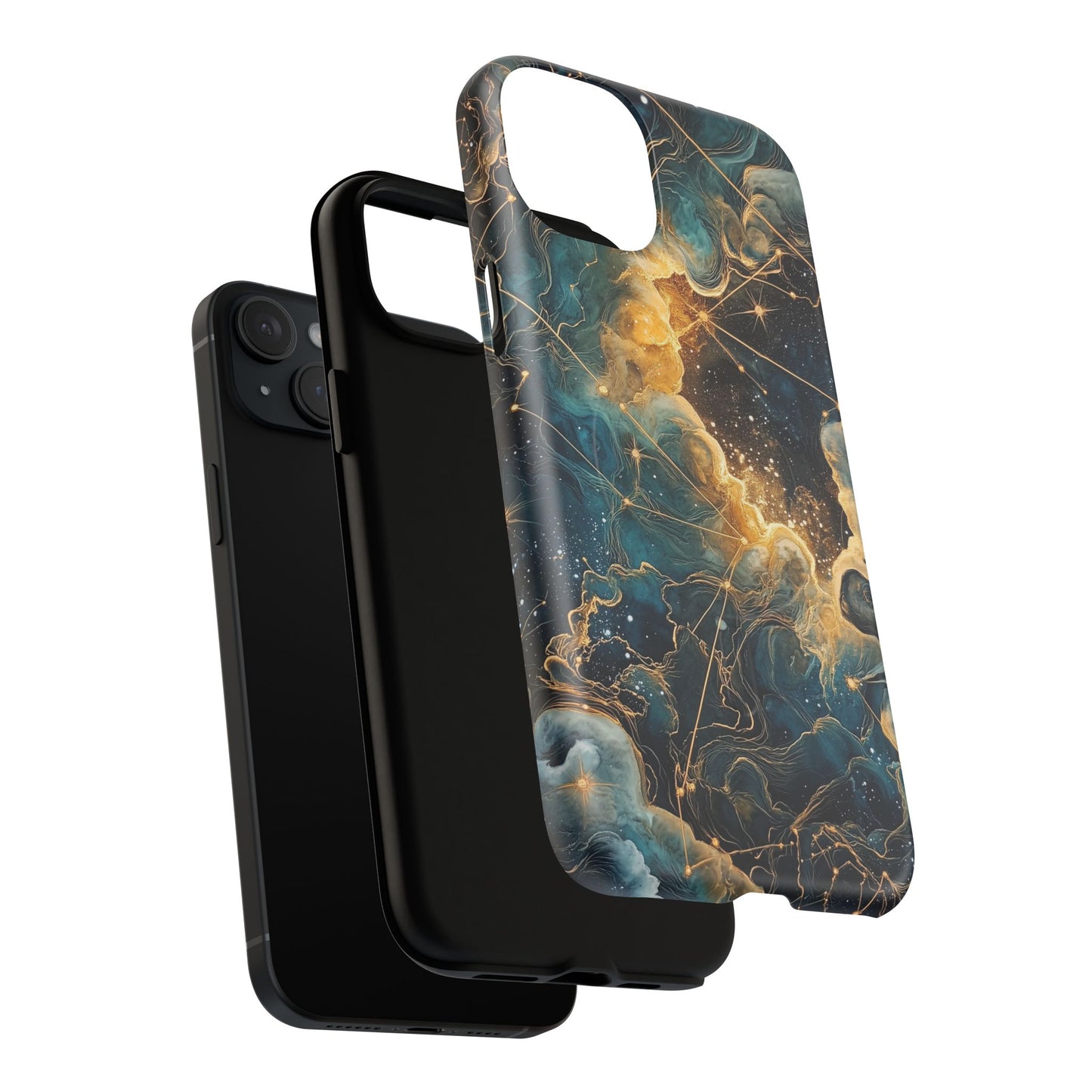 Cosmic Tough Magnetic iPhone Case - Nebula Design, Durable Protection