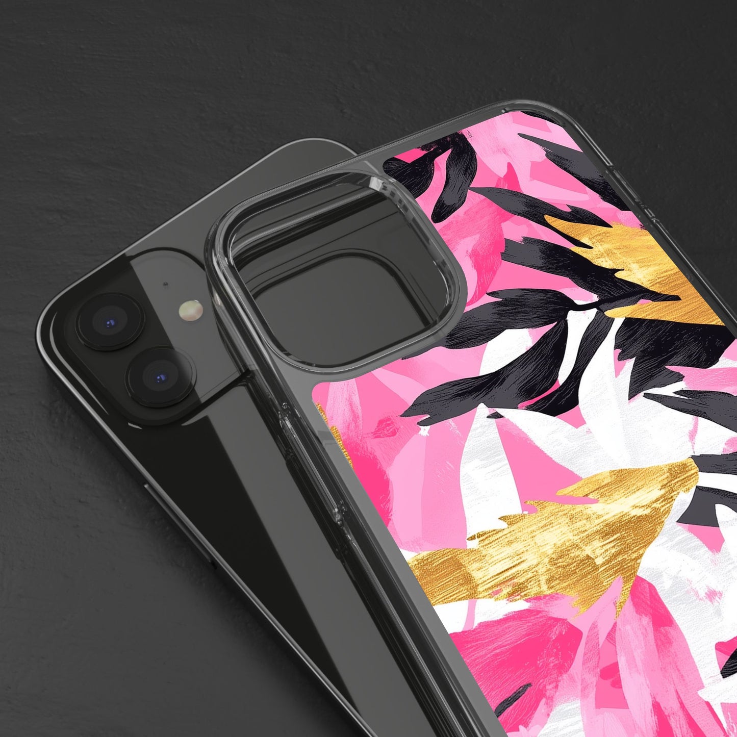 Floral Clear iPhone Case - Stylish Protection with Colorful Design