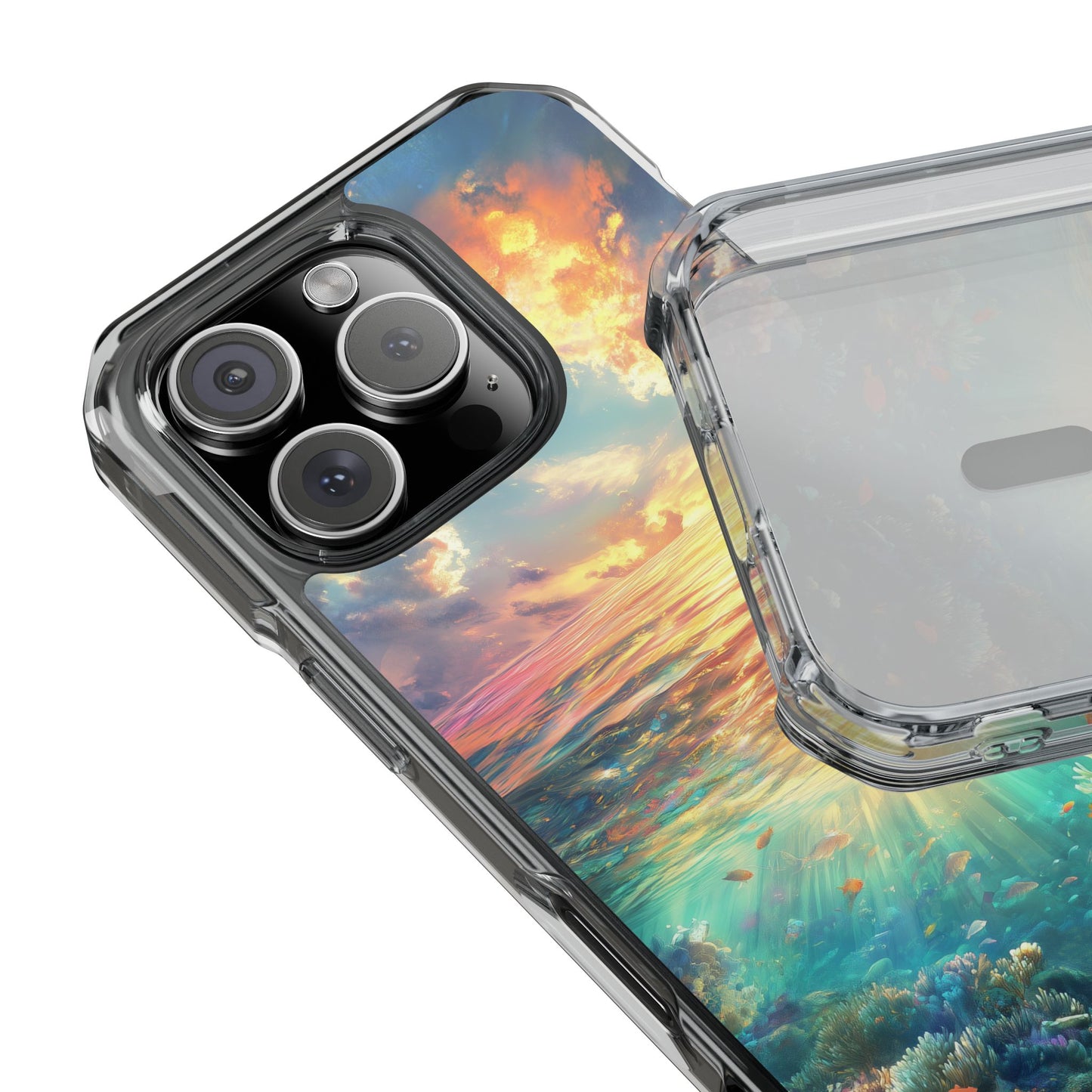 Shimmering Coral Reef Magnetic Clear Impact iPhone Case