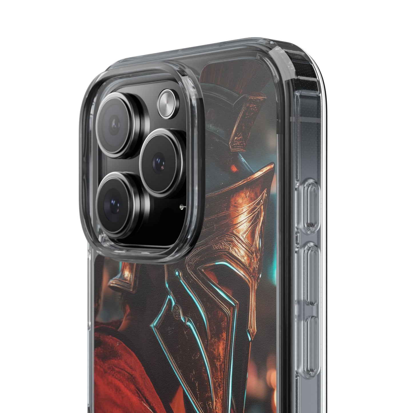 Forged Spartan Valor Phone Case – Premium Clear Protection with Bold Warrior Design