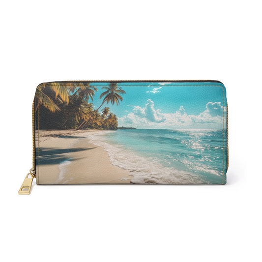 Tropical Paradise Cell Phone Clutch Wallet