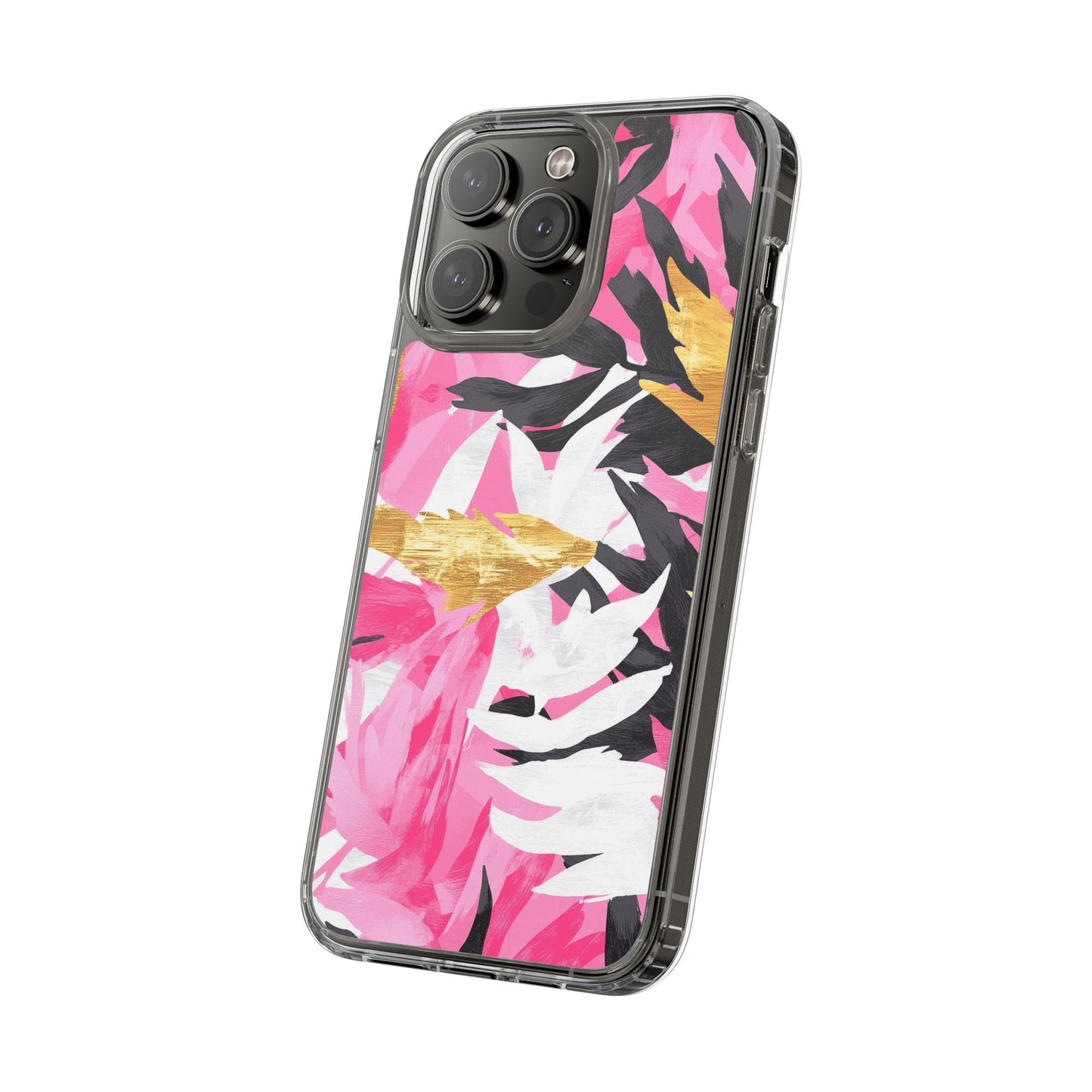 Floral Clear iPhone Case - Stylish Protection with Colorful Design