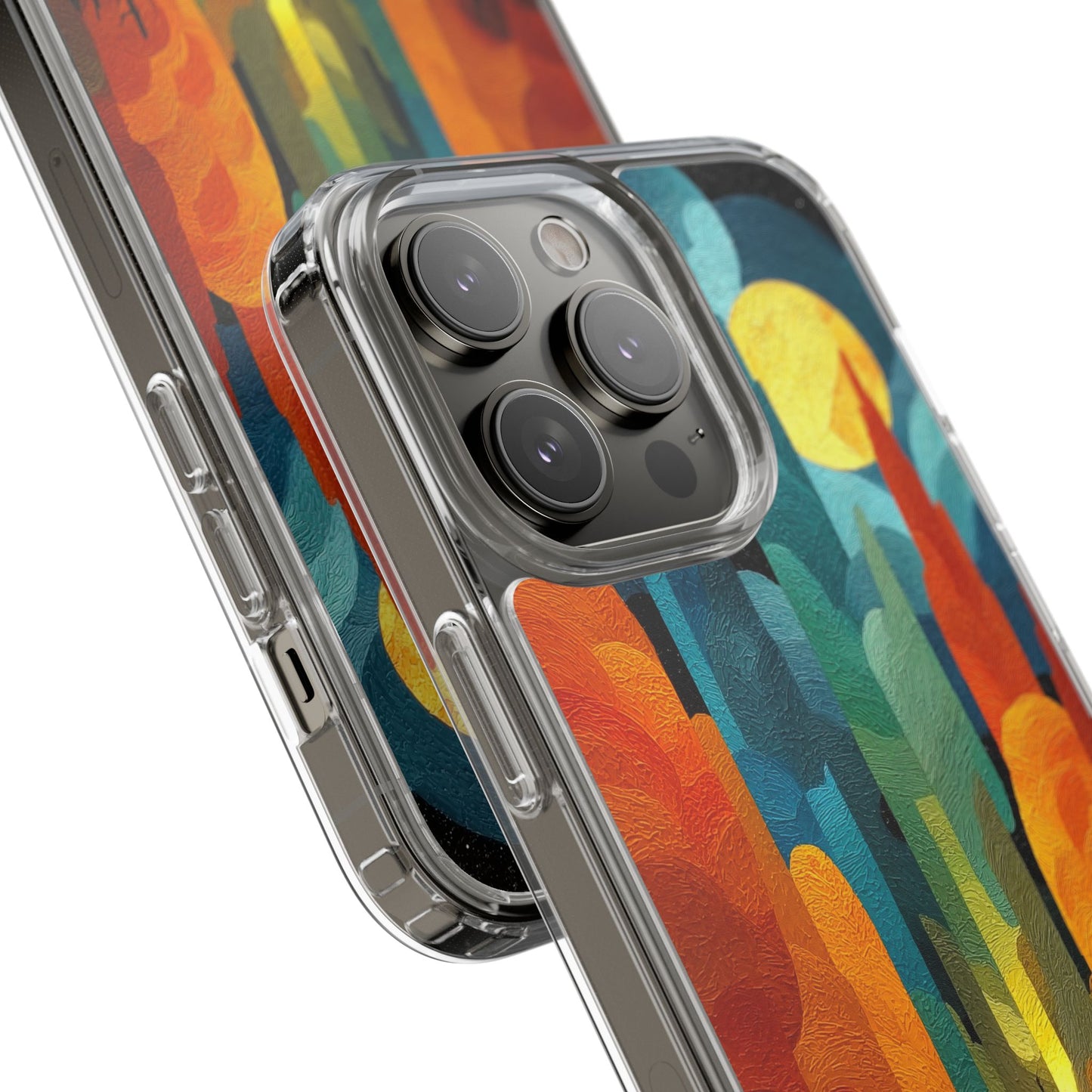 Vibrant Deep Art Landscape Phone Case - Clear Protective Cover for Nature Lovers