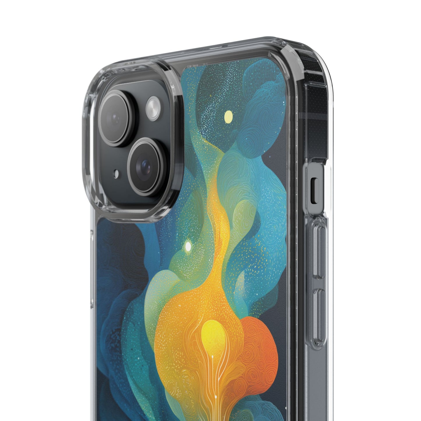 Electric City Forest Phone Case – Glowing Urban Jungle with Vibrant Nature Fusion