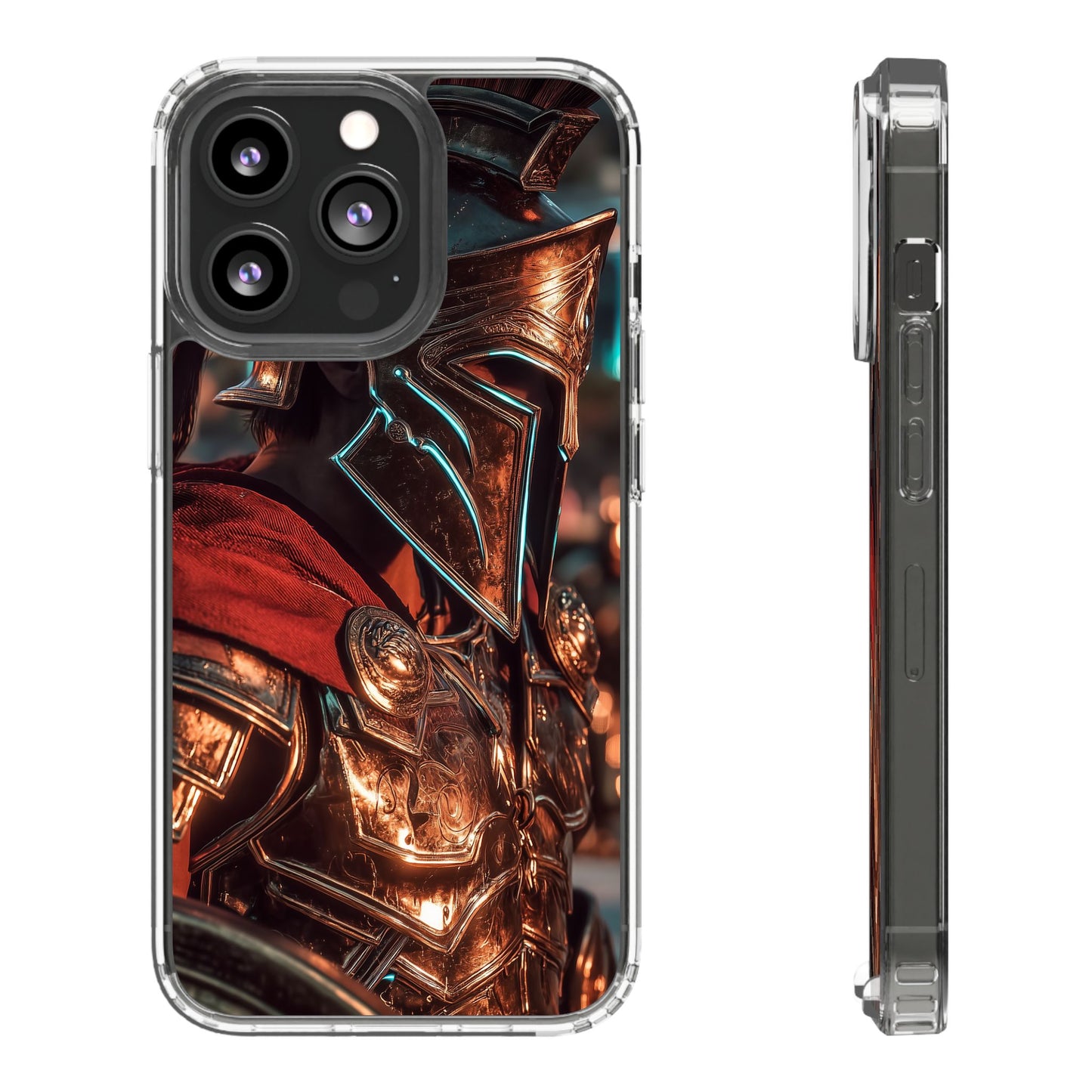 Forged Spartan Valor Phone Case – Premium Clear Protection with Bold Warrior Design