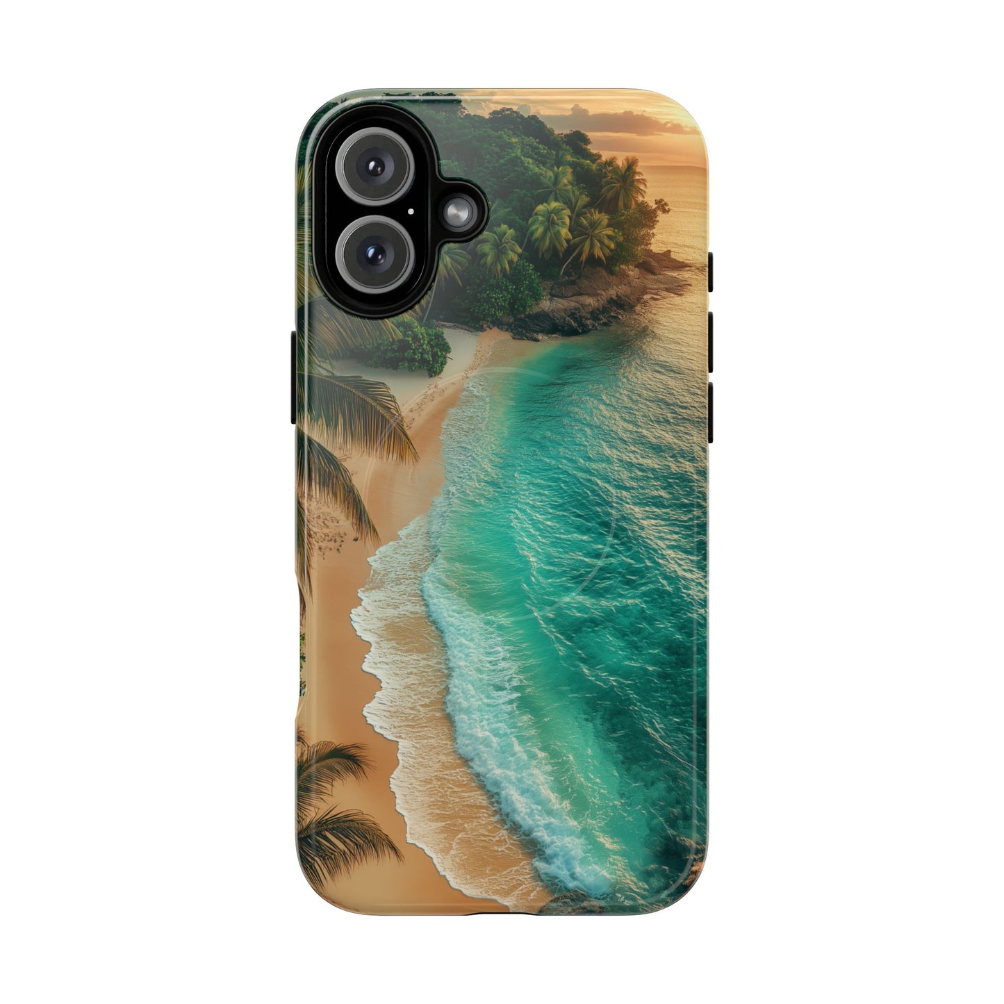 Tropical Beach Tough Magnetic Phone Case - Stylish Protection for Outdoor Lovers