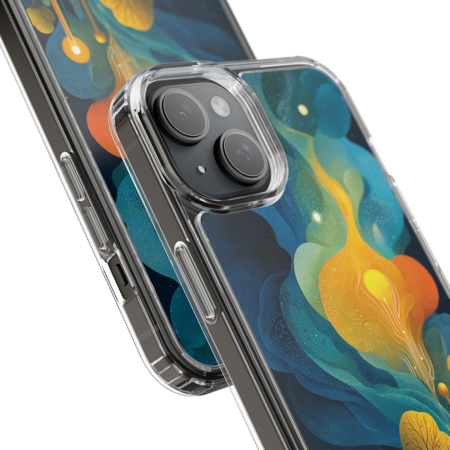 Electric City Forest Phone Case – Glowing Urban Jungle with Vibrant Nature Fusion