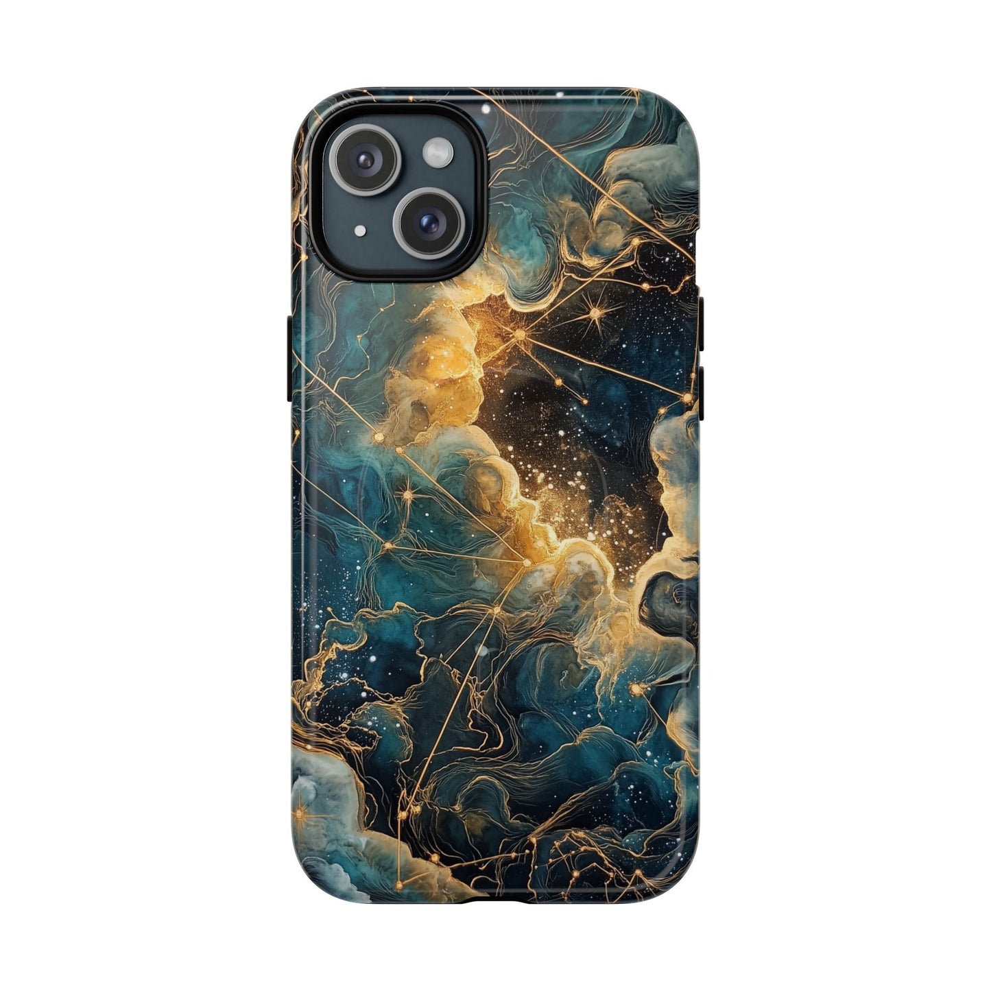 Cosmic Tough Magnetic iPhone Case - Nebula Design, Durable Protection