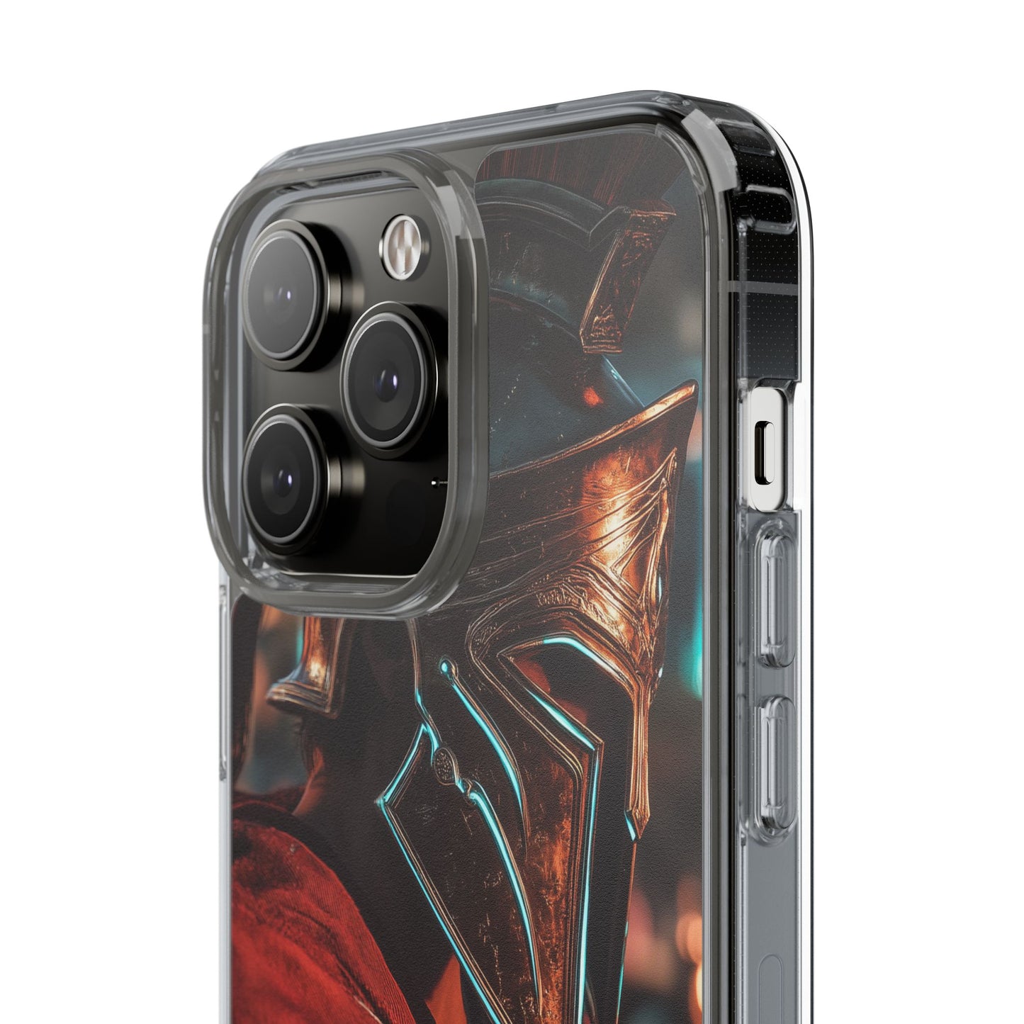 Forged Spartan Valor Phone Case – Premium Clear Protection with Bold Warrior Design