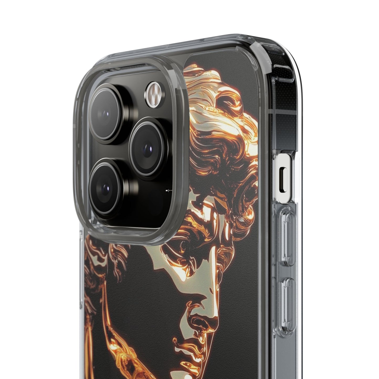 Gold David Sculpture Phone Case – Renaissance Inspired Luxury Art Design