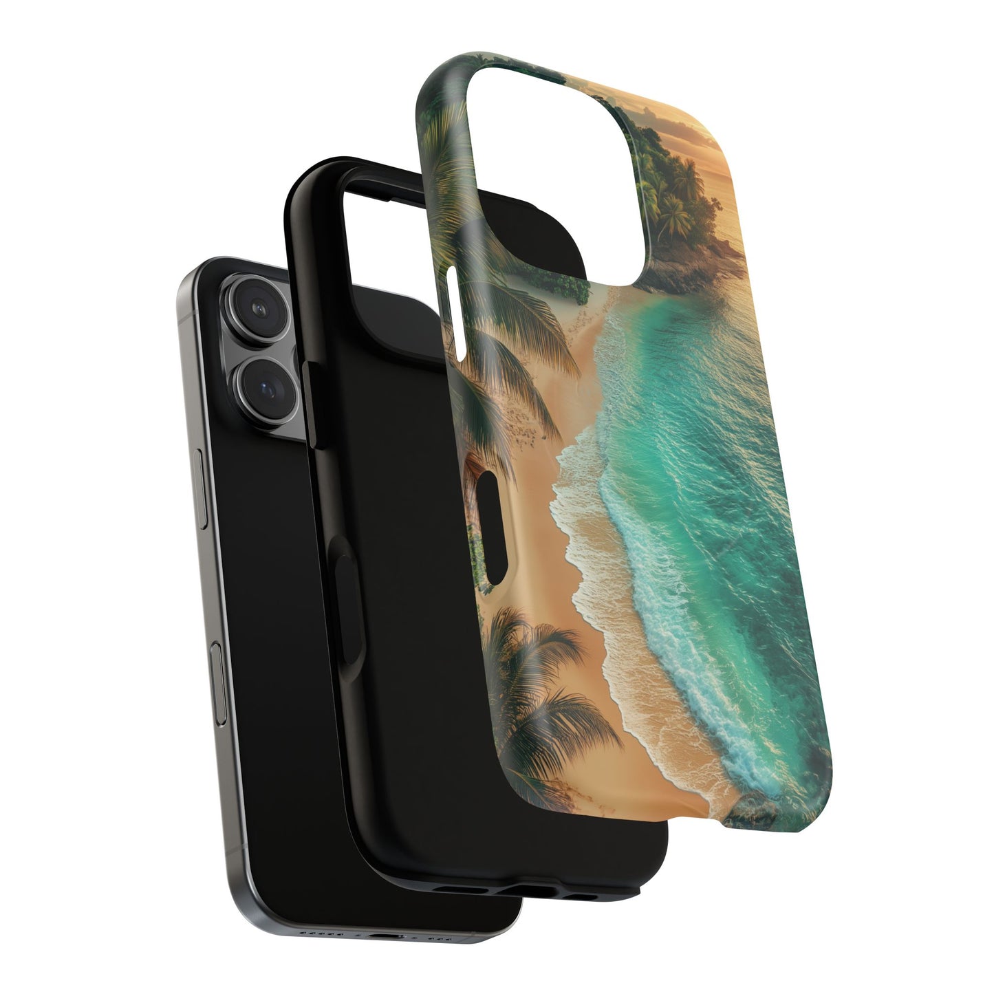 Tropical Beach Tough Magnetic Phone Case - Stylish Protection for Outdoor Lovers
