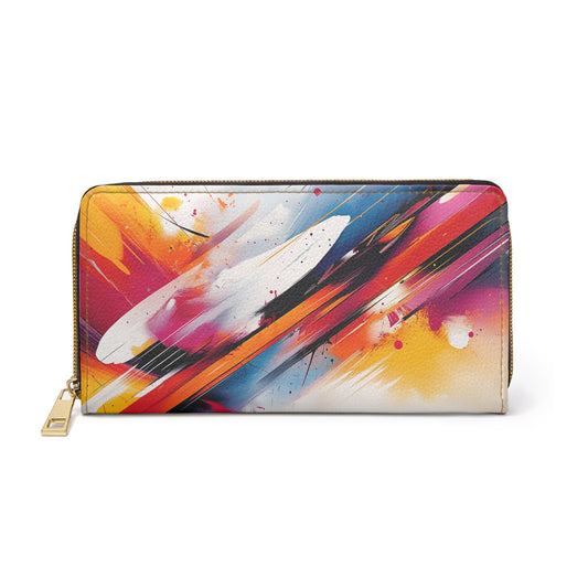 Bold Abstract Art Cell Phone Clutch Wallet