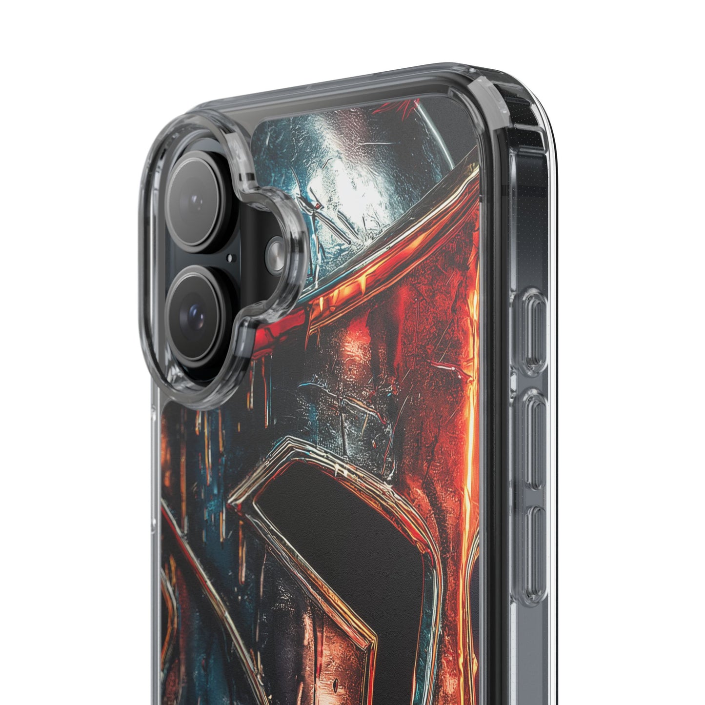 Battle Ready Clear Phone Case - Heroic Spartan Design