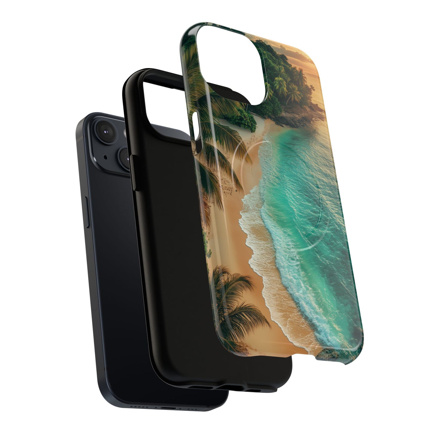 Tropical Beach Tough Magnetic Phone Case - Stylish Protection for Outdoor Lovers