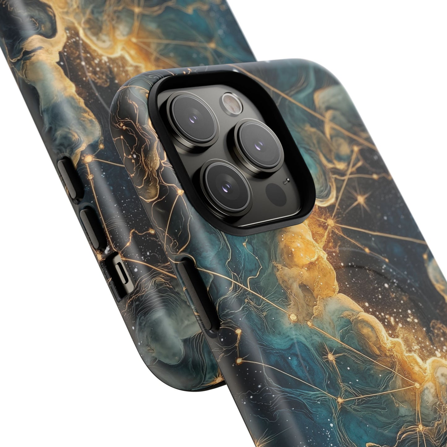 Cosmic Tough Magnetic iPhone Case - Nebula Design, Durable Protection