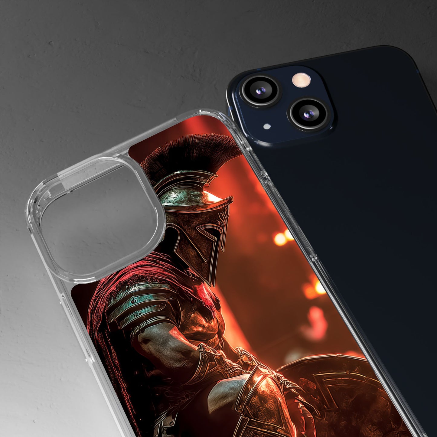 Leonidas Edition Spartan Warrior iPhone Case – Rugged Clear Protection with Bold Battle Inspired Design