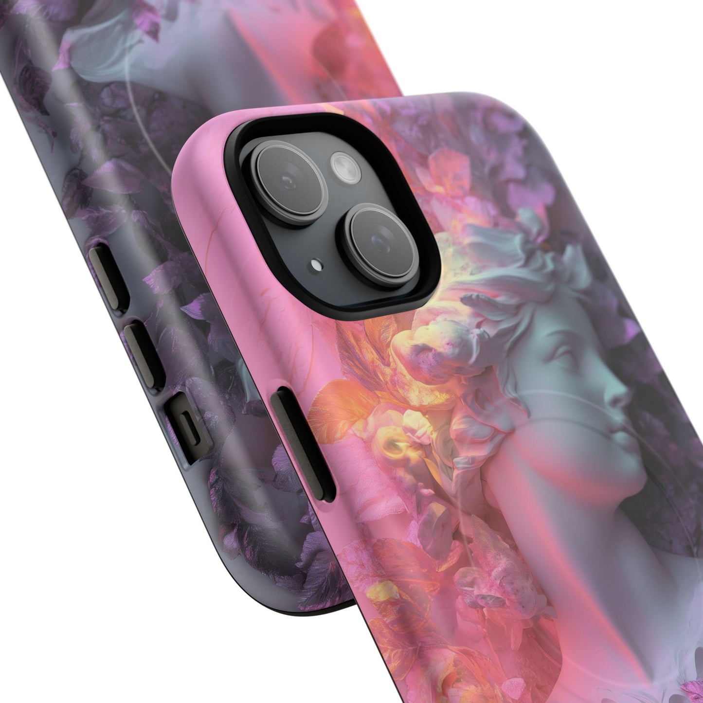 Artistic Tough Magnetic iPhone Case - Floral Goddess Design
