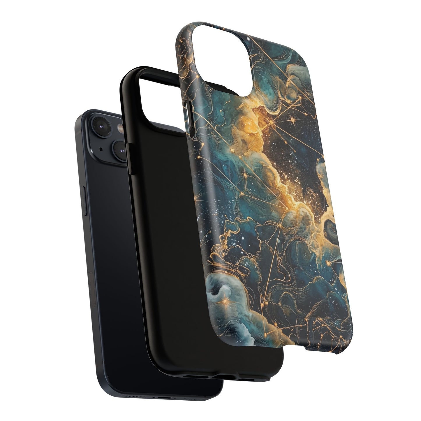 Cosmic Tough Magnetic iPhone Case - Nebula Design, Durable Protection