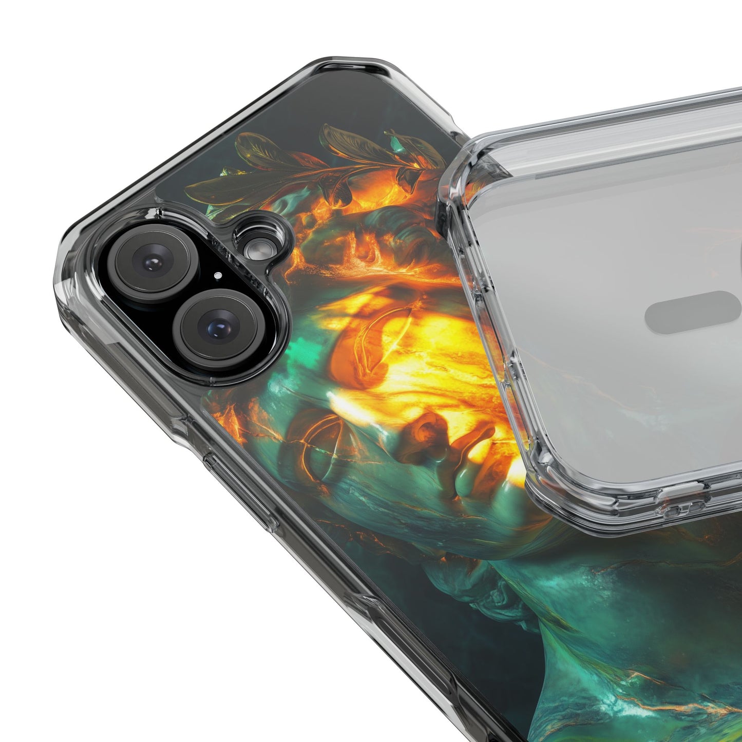 Davids Reflection Magnetic Clear Impact iPhone Case