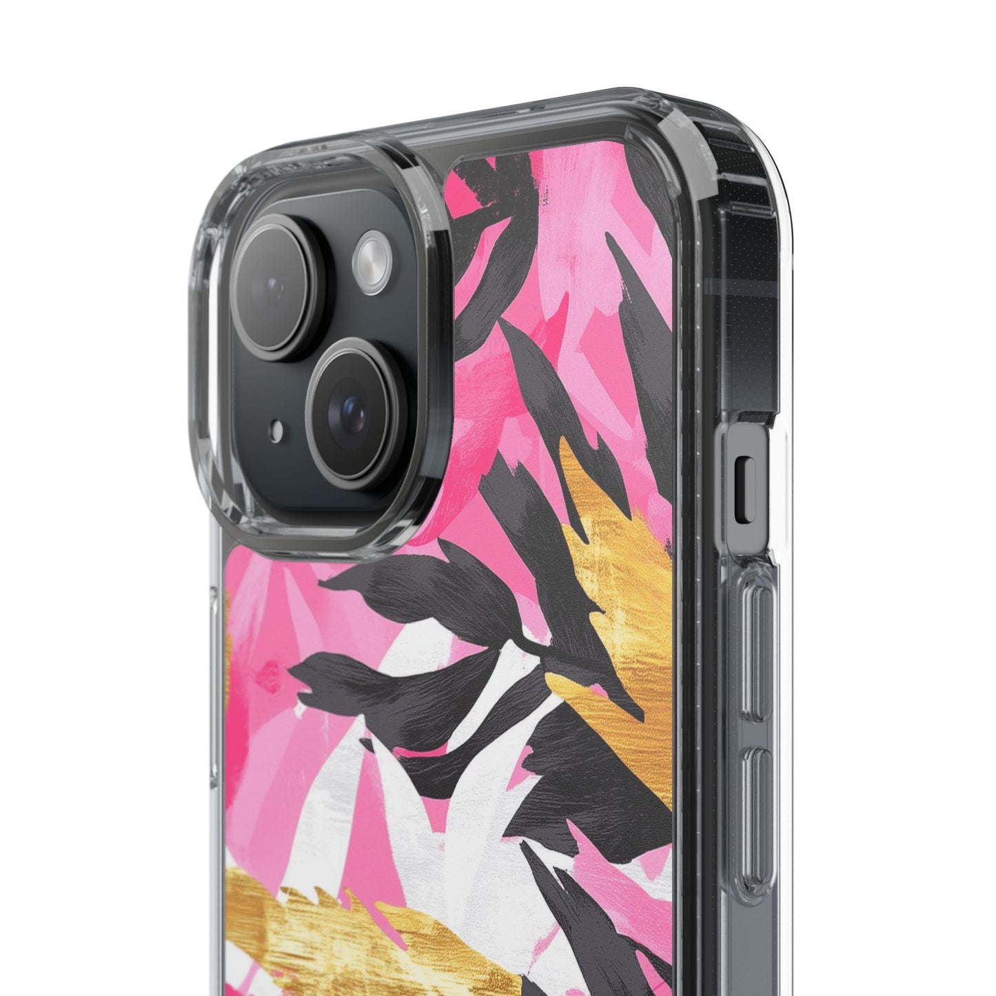 Floral Clear iPhone Case - Stylish Protection with Colorful Design