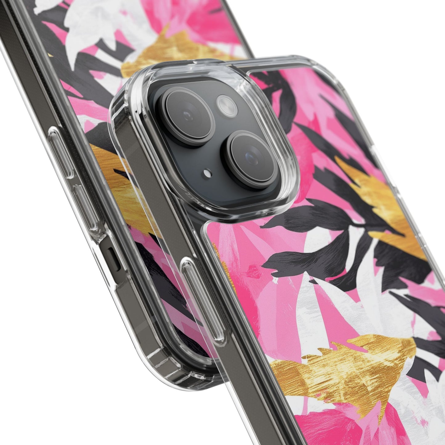 Floral Clear iPhone Case - Stylish Protection with Colorful Design